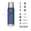 Stanley flasks Flasks & Travel Mugs*Stanely Classic Vacuum Bottle 0.75L Hammertone Lake