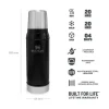 Stanley flasks Flasks & Travel Mugs*Stanley Classic Vacuum Bottle 0.75L - Matt Black Pebble