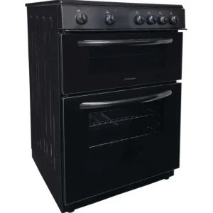 statesman Freestanding Cookers*EDC60B2 60cm Apollo Electric Double Oven with Ceramic Hob - Black