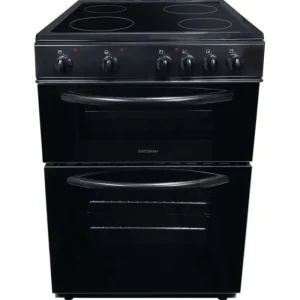 statesman Freestanding Cookers*EDC60B2 60cm Apollo Electric Double Oven with Ceramic Hob - Black