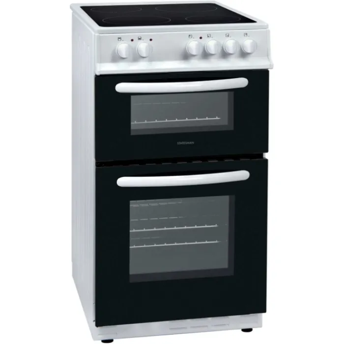 statesman_edcw_cm_atlas_e_0.webp statesman Freestanding Cookers*EDC50W 50cm Atlas Electric Double Oven with Ceramic Hob - White