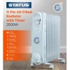 Status Heating*OFH11-2500WT1PKB 2500W 11 Fin Oil Filled Radiator