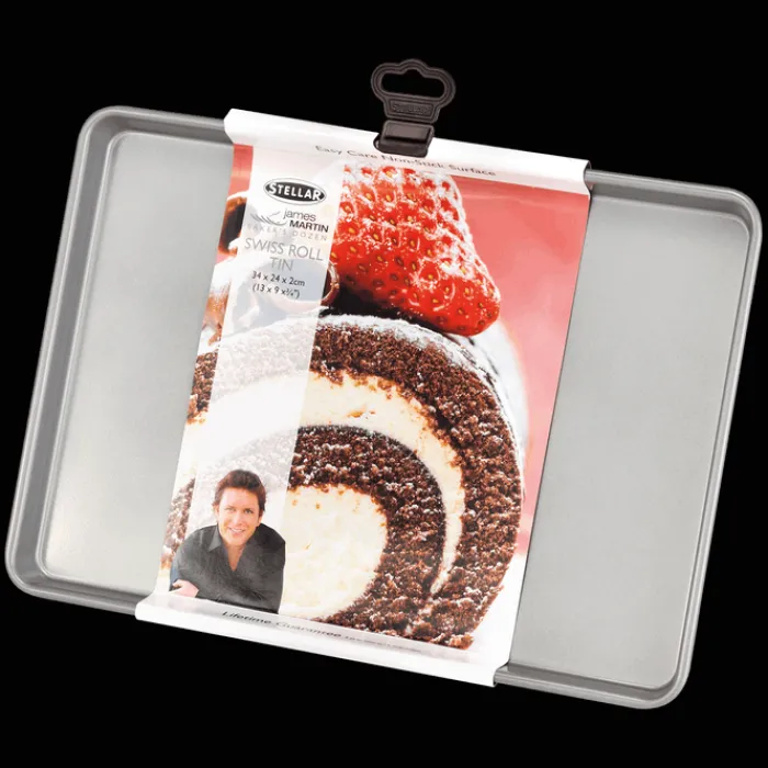 stellar_james_martin_swis_0.webp HORWOOD HOMESPARES Kitchen And Dining | Utensils*Stellar James Martin Swiss Roll Tin Non-Stick