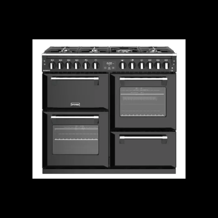 stoves__richmond_sdf_mk_d_1.webp Stoves Range Cookers*444411413 Richmond S1000DF MK22 Dual Fuel Range Cooker - Black - 100cm