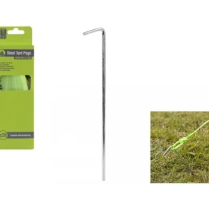 Summit Camping*Steel Tent Pegs 18cm 20 Pack