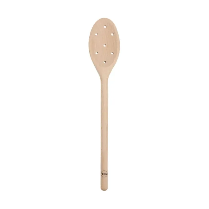tampg_woodware_beechwood__0-1.webp T + G WOODWARE LTD Kitchen And Dining | Utensils*T&G Woodware Beechwood Spoon with Holes