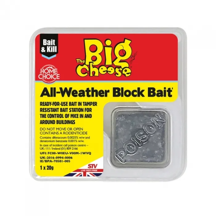 the_big_cheese_all_weathe_0-2.webp The Big Cheese Mouse And Rat Traps | Pest Control*All Weather Block Bait Mouse Station