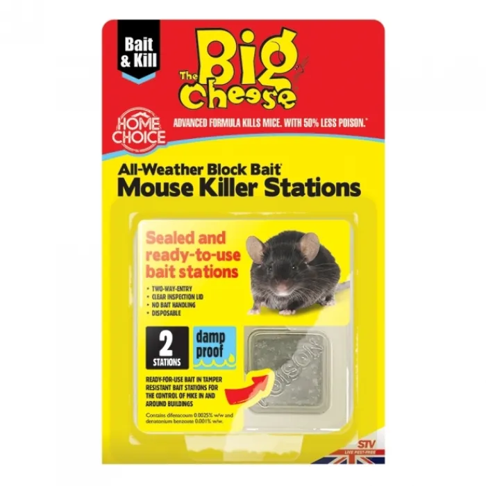the_big_cheese_all_weathe_1-2.webp The Big Cheese Mouse And Rat Traps | Pest Control*All Weather Block Bait Mouse Station
