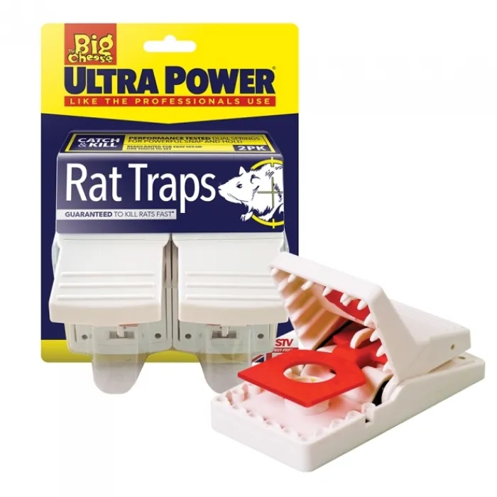 the_big_cheese_ultra_powe_0-3.webp The Big Cheese Mouse And Rat Traps | Pest Control*Ultra Power Rat Trap Twin Pack