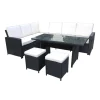 Royalcraft Garden Furniture*The Riseborough Corner Dining Set Black