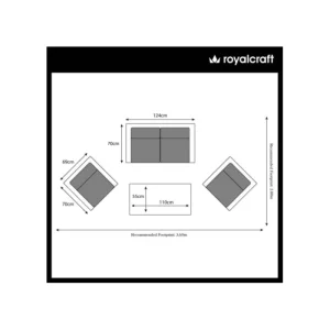 Royalcraft Garden Furniture*The Settrington Sofa Set and Table