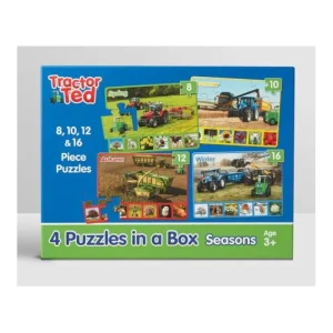 Tractor Ted Games*4 Puzzles In A Box Seasons