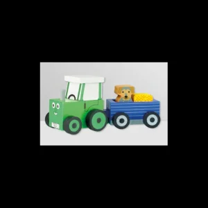 Tractor Ted Games*Wooden Tractor + Trailer