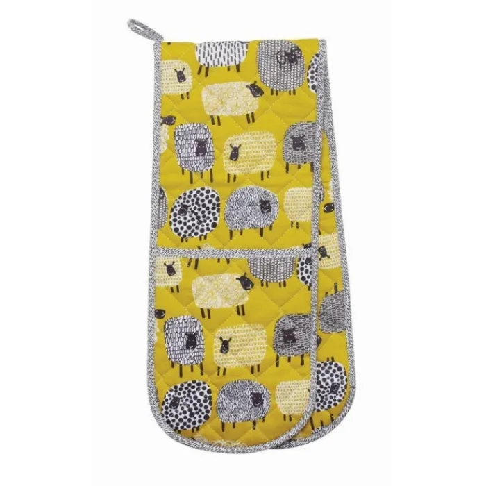 ulster_weavers_double_ove_0-5.webp Ulster Weavers Kitchen And Dining | Tea Towels & Aprons*Double Oven Glove Dotty Sheep
