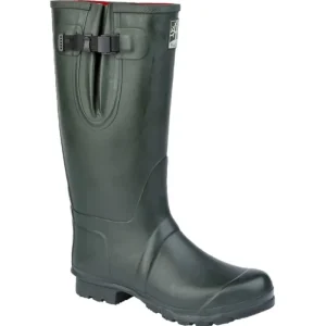Women Woodland Wellingtons | Wellingtons*Neoprene Gusset Wellington - Dark Olive