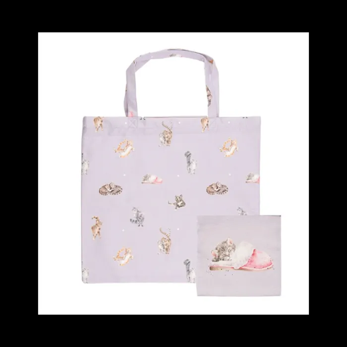 wrendale__the_snuggle_is__1.webp Wrendale Designs Other*Wrendale ' The Snuggle is Real' Foldable shopping bag