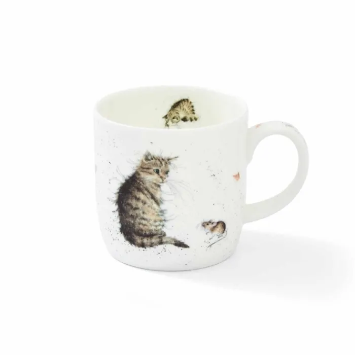 wrendale_cat_amp_mouse_mu_0.webp Portmeirion Kitchen And Dining | Mugs*Wrendale 'Cat & Mouse' Mug