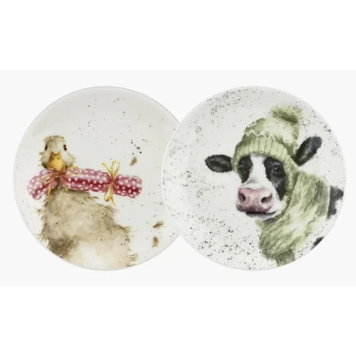 wrendale_designs_cow_amp__3.webp Portmeirion Kitchen And Dining | Tableware*Wrendale Designs Cow & Duck 2 Coupe Plates