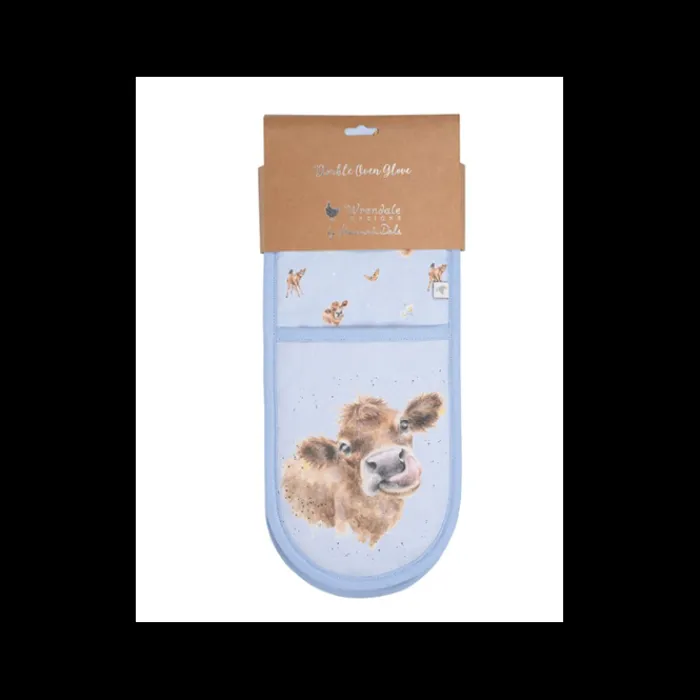 wrendale_double_oven_glov_0-2.webp WRENDALEF/C Kitchen And Dining | Tea Towels & Aprons*Wrendale Double Oven Glove - 'Farmyard Friends'