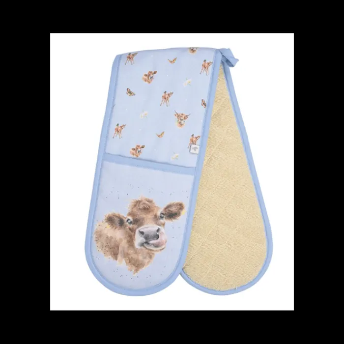 wrendale_double_oven_glov_1-2.webp WRENDALEF/C Kitchen And Dining | Tea Towels & Aprons*Wrendale Double Oven Glove - 'Farmyard Friends'