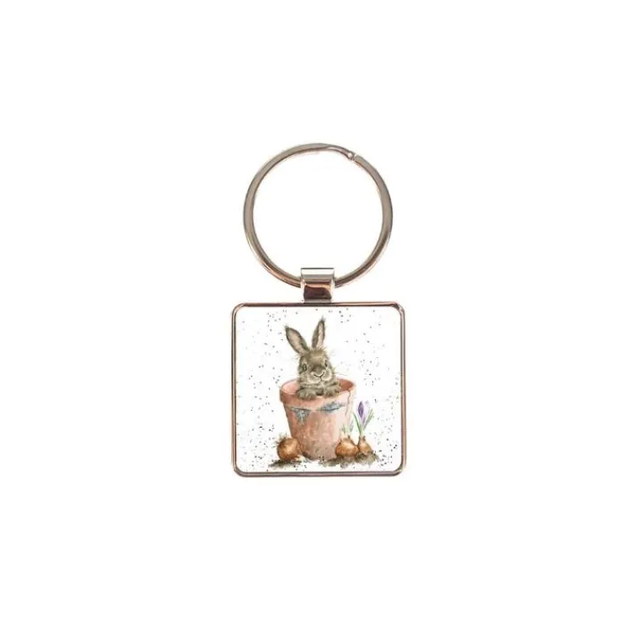 wrendale_keyring_flower_p_0.webp WRENDALEF/C Other*Wrendale Keyring 'Flower Pot' Rabbit