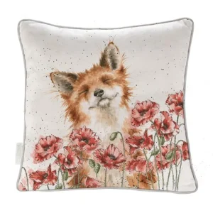 WRENDALEF/C Cushions*Wrendale 'Poppy Fields' Square Cushion