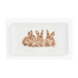 Portmeirion Kitchen And Dining | Other*Wrendale Rect Tray Rabbits 20cm