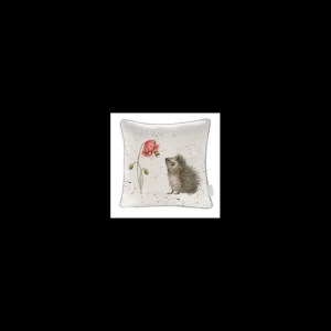 WRENDALEF/C Cushions*Wrendale Square Cushion Awakening Hedgehog