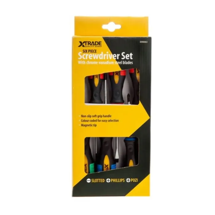 xtrade__piece_screwdriver_0.webp X TRADE Screwdrivers*XTrade 6 Piece Screwdriver Set