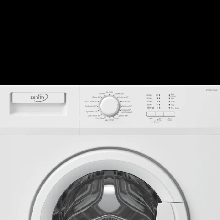 zenith_zwmw_kg__spin_slim_0.webp Zenith Washing Machines/Freestanding Washing Machines*ZWM7120W 7kg 1200 Spin Slim Depth Washing Machine - White